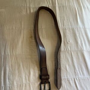 Brown Leather Men's Belt